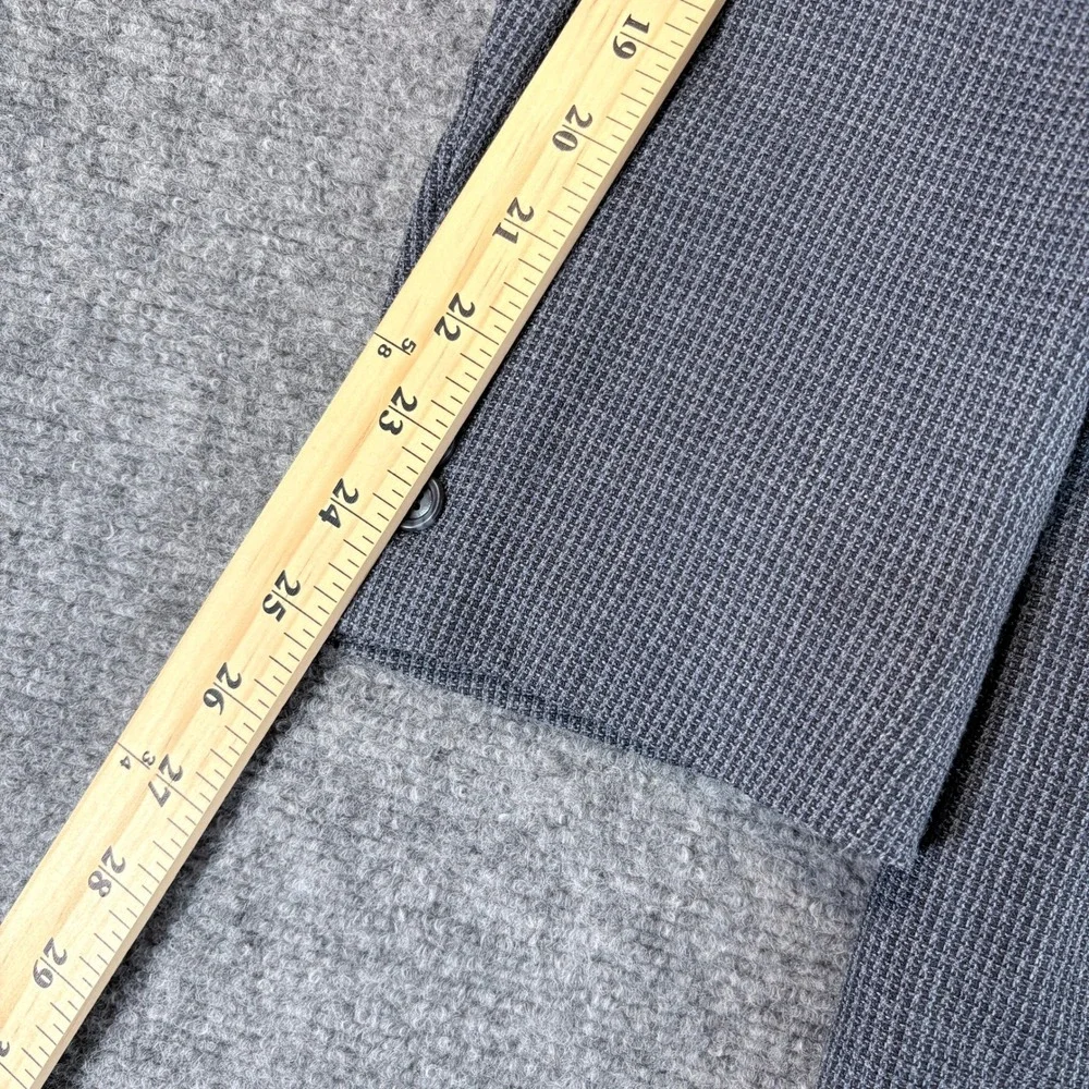 Jos. A. Bank Blazer Mens 46R Gray Silk Wool Blend Two Button Sport Coat 7086